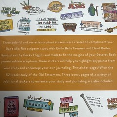 Stickers For Scripture Study Designed By Becky Higgins 10 Sheets old testament