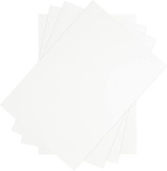 50 Pack White Chipboard Sheets 8.5×11 40pt Cardboard Craft Backing Board