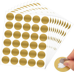 300 Pcs Scratch off Stickers Sitckers 1 Inches round Self Adhesive Scratch off C