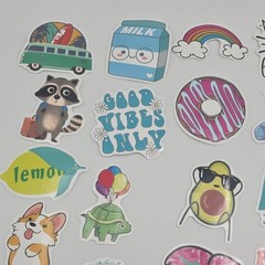 Cute Animals & Insects Sticker Lot – Multicolor Assorted Scrapbooking Designs
