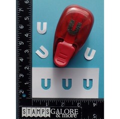 EK SUCCESS Paper Shapers Craft Punch Lower Case u Alphabets Letters #A31