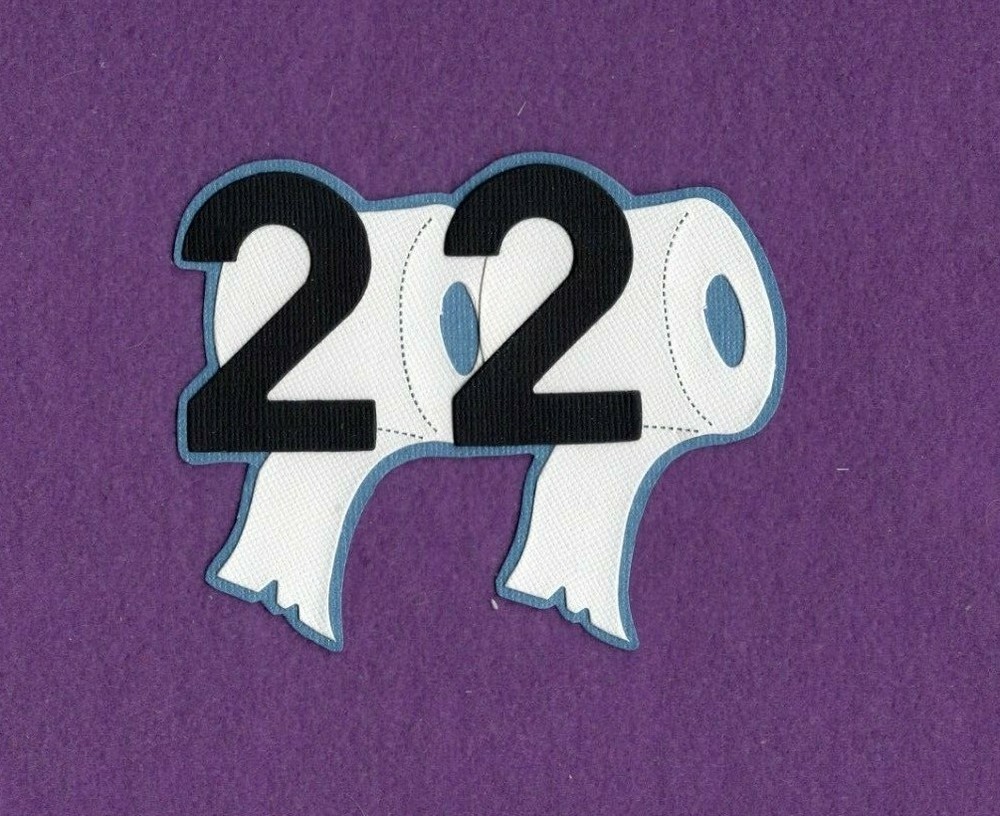 2020 date year toilet paper Scrapbook Title scrapbook cards