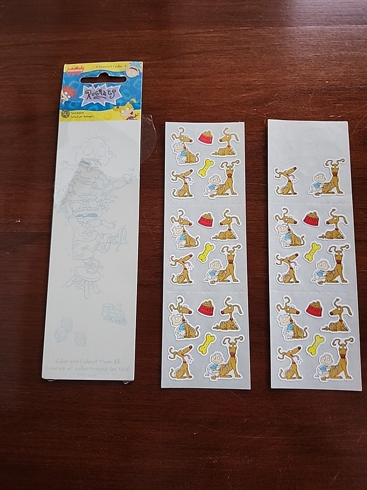 Vtg 1997 Sandylion Stickers Rugrats Cartoon As Shown In Photos