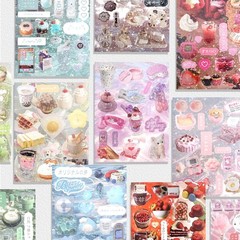 Portable 50-Page Sticker Book of 800 Aesthetic Stickers for Creative Projects