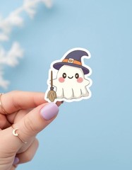 Halloween Ghost Sticker Set – 32 Piece