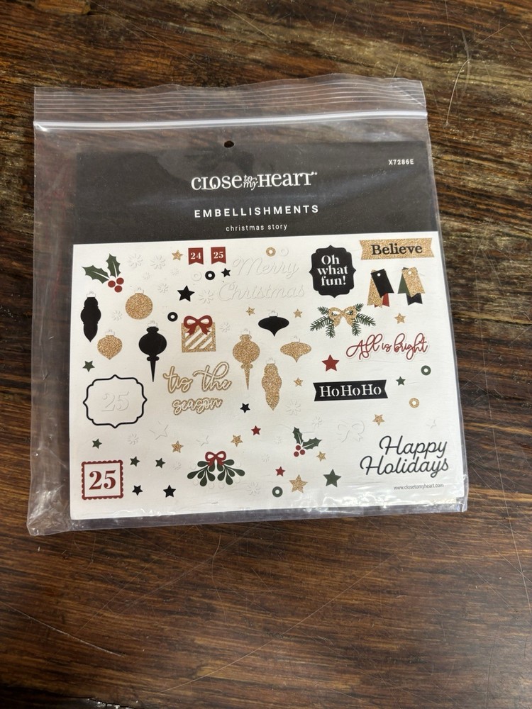 Close to my Heart EMBELLISHMENTS CHRISTMAS STORY X7286E NEW