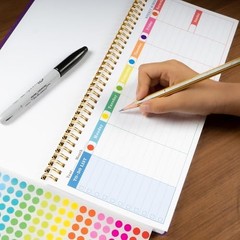 10080 PCS Small Dot Stickers 1/4″ Round Circle Color Coding Labels | 15 Colors C