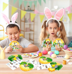 16PCS Easter Crafts for Kids Religious Gifts Make an Easter He Lives Stickers Sc