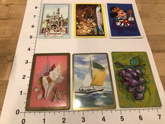 Playing Cards Mixed Lot of 6 ATC Swaps/Junk Journals/Scrapbooks/Crafts