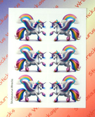 Unicorns & Rainbows Sticker Sheet Style 2