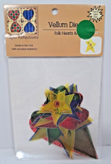 PAPER REFLECTIONS VELLUM DIE CUTS FOLK HEARTS AND STARS