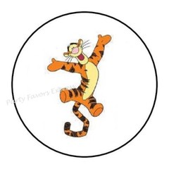 BOUNCY TIGER ENVELOPE SEALS LABELS STICKERS PARTY FAVORS