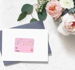 300 Pcs Happy Birthday Gift Tags Name Tags Stickers 1.5 x 2 Inch – Rectangle Hap