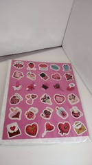 Valentines Day Gift crafts for kids toddler Stickers with Coloring Tablecloth