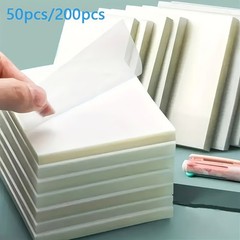 Transparent Square Self-Adhesive Strips, Memo Pads fit for Diaries Reading Notes
