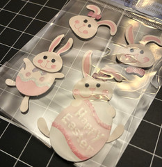 Recollections EASTER Stickers/Brads/Acrylic Shapes LOT Eggs, Chicks, Bunnies