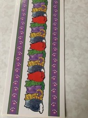 MEMORIES IN THE MAKING LEISURE ARTS ADHESIVES CAT BORDERS CATS PAW PRINTS