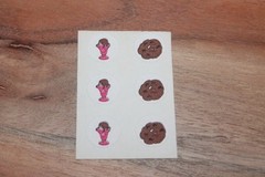 Vintage CTP Scratch ‘n Sniff Sticker sheet ice cream sundae chocolate cookie