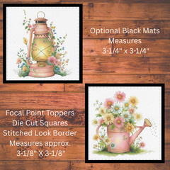 Pretty Floral Die Cut Card Toppers, Card Making Supplies, Junk Journal, Tags