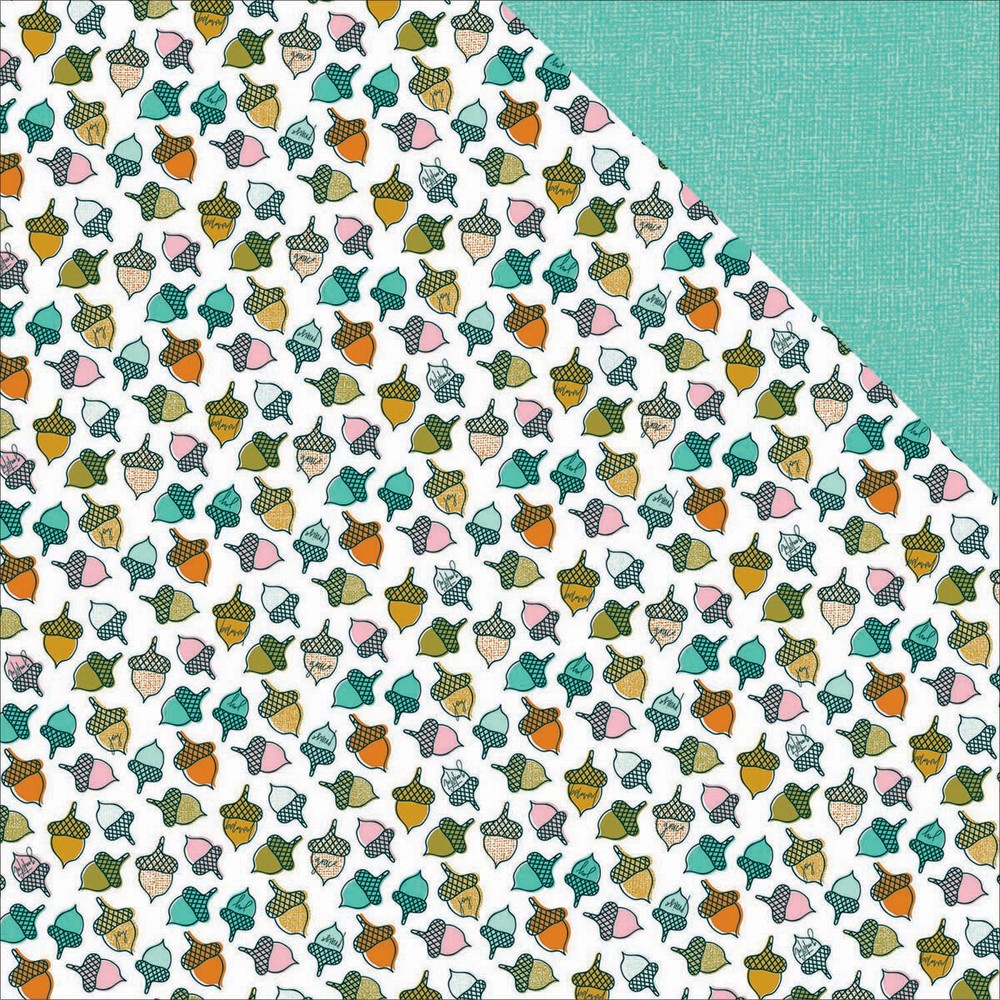 Illustrated Faith Gratitude Documented Cardstock 12″»X12″»-Abundantly Blessed