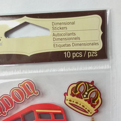London England Recollections 3D Dimensional Stickers Scrapbook Travel Crafts NIP