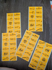 Lot of 30+ Sheets Vintage 80s And 90s Teacher Reward Stickers Teddy Bears Ribbon