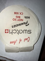 Vintage 80’s Swatch Watch Sticker Unused~ Pastel Colors ~ Fair Condition