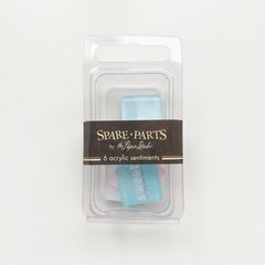 The Paper Studio Spare Parts Acrylic Sentiments