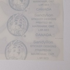 Vintage Sandylion Stickers Foil Prismatic Bugs & Insects 1 Module 2″x2″