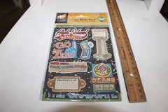 American Traditional Designs 2 Sheets High School Embossed Multi-Pack Stickers