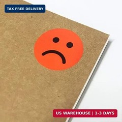 1200 Pieces – Happy Sad Smile Face Mood Emotion Stickers, Red/Yellow/Green | Beh