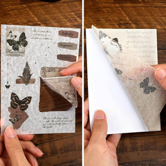 Washi Stickers for Journaling, Vintage Ephemera for Scrapbooking with 180Pcs Bu