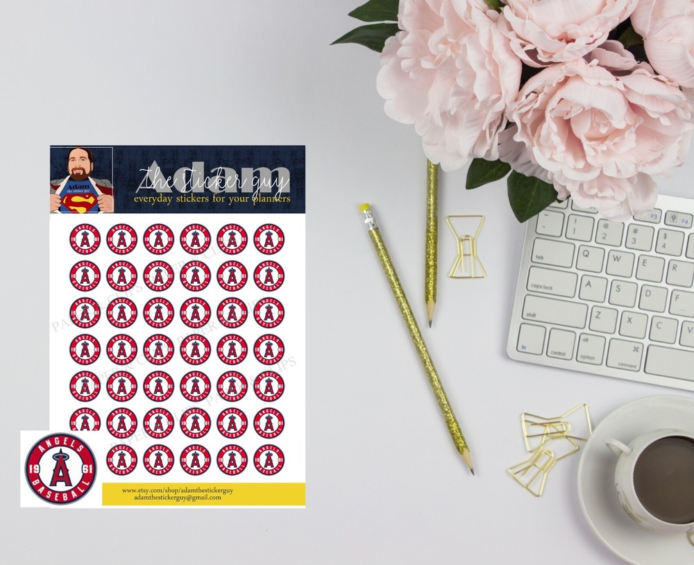 Los Angeles Angels Planner Stickers