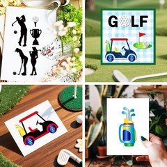 Golf Theme Metal Die Cuts for Scrapbooking, Card Making & DIY Crafts – Carts, Cl