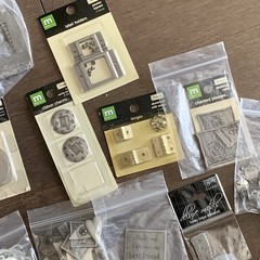 Scrapbooking Craft Embelishment Lot Metal Frames Charms Clips Button Wire Decor