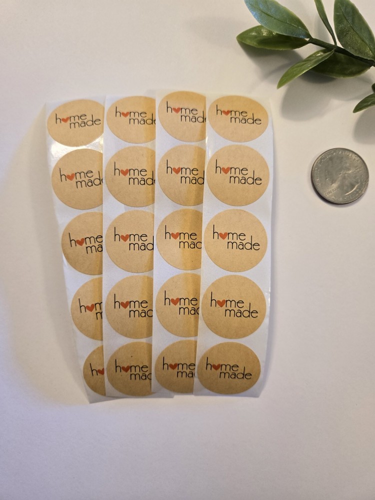 20 «Homemade» Stickers/Craft Fair Stickers/Bake Sale/Home Business Stickers