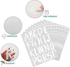 Comprehensive 576 Pcs Sticker Set Vinyl Alphabet Decals Back to School Supplies