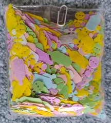 Lot of Baby Paper, Stickers, Ribbon for Card Making Scrapbooking Journaling