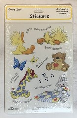 Vintage Suzy’s Zoo Baby Lullaby sticker sheets NIP 9708.5 VHTF