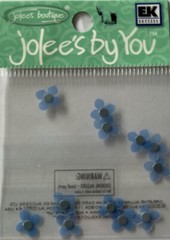 BLUE IMPETIENS FLOWER Embellishment (12pc)Jolee’s •Garden•Plant•Spring•Wedding