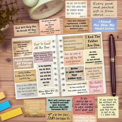 300pcs Vintage Bible Verse Stickers, Quote Bible Stickers for Journaling, Christ