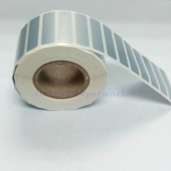 Thermal Transfer Silver PET Label Waterproof Label Sticker 40*10mm 1800pcs