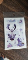 Moon and stars kawaii girl stickers