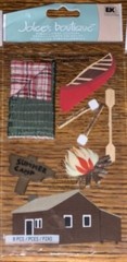 Jolees SUMMER CAMP CANOE CAMPFIRE SLEEPING BAG CABIN Hiking Outdoor Adventures