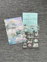 Simply Gilded Lily‘s Pond deluxe Sticker Kit Planner and pen Journaling