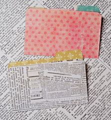 8 Mini File Folders Scrapbook Junk Journal Card Making Crafts Artsy Patterns