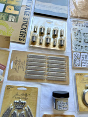 TIM HOLTZ Ideaology Lot of 17 Ephemera Stickers Embellishments Junk Journal Art