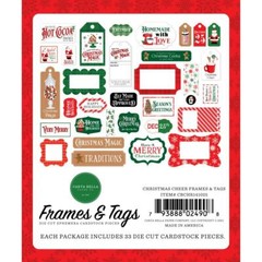 Crafts CB Frames Tags Christmas Cheer Magic Traditions Hot Cocoa Homemade Santa