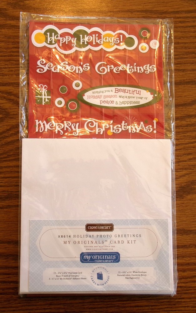 New Close to My Heart – Holiday Photo Greetings My Original Card Kit