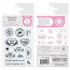 Tonic Studios Acrylic Stamp – WITH LOVE TAG STAMP SET